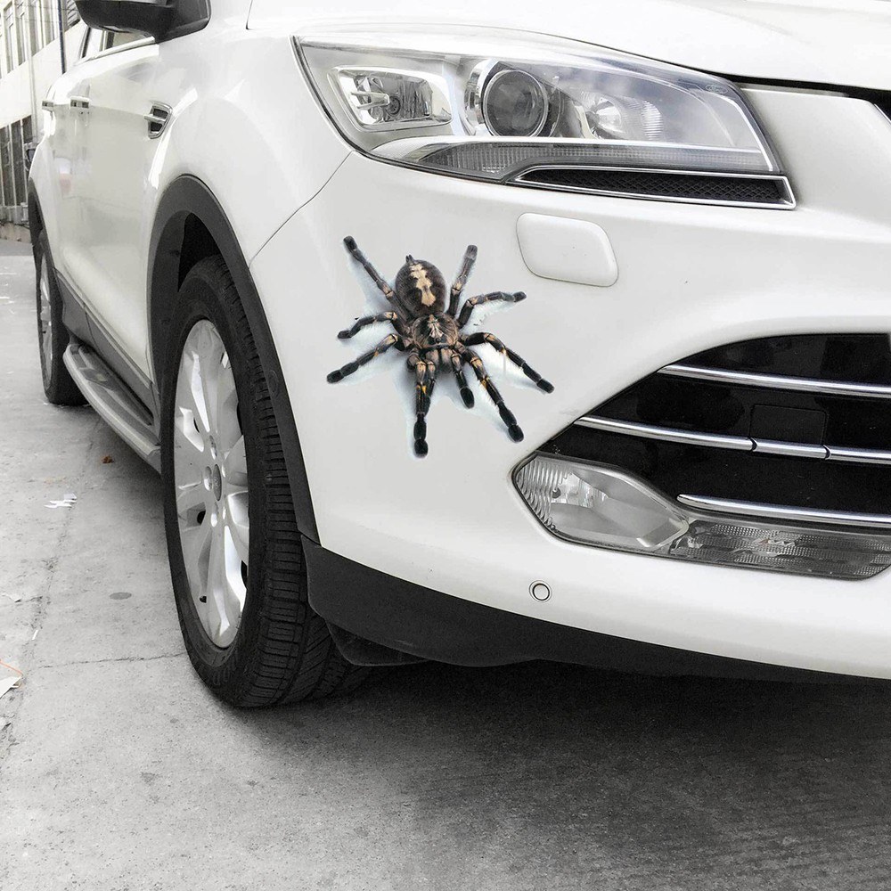 New stereo car spider gecko animal car stickers simulation car tail stickers realistic modification stickers A18 dice one-piece