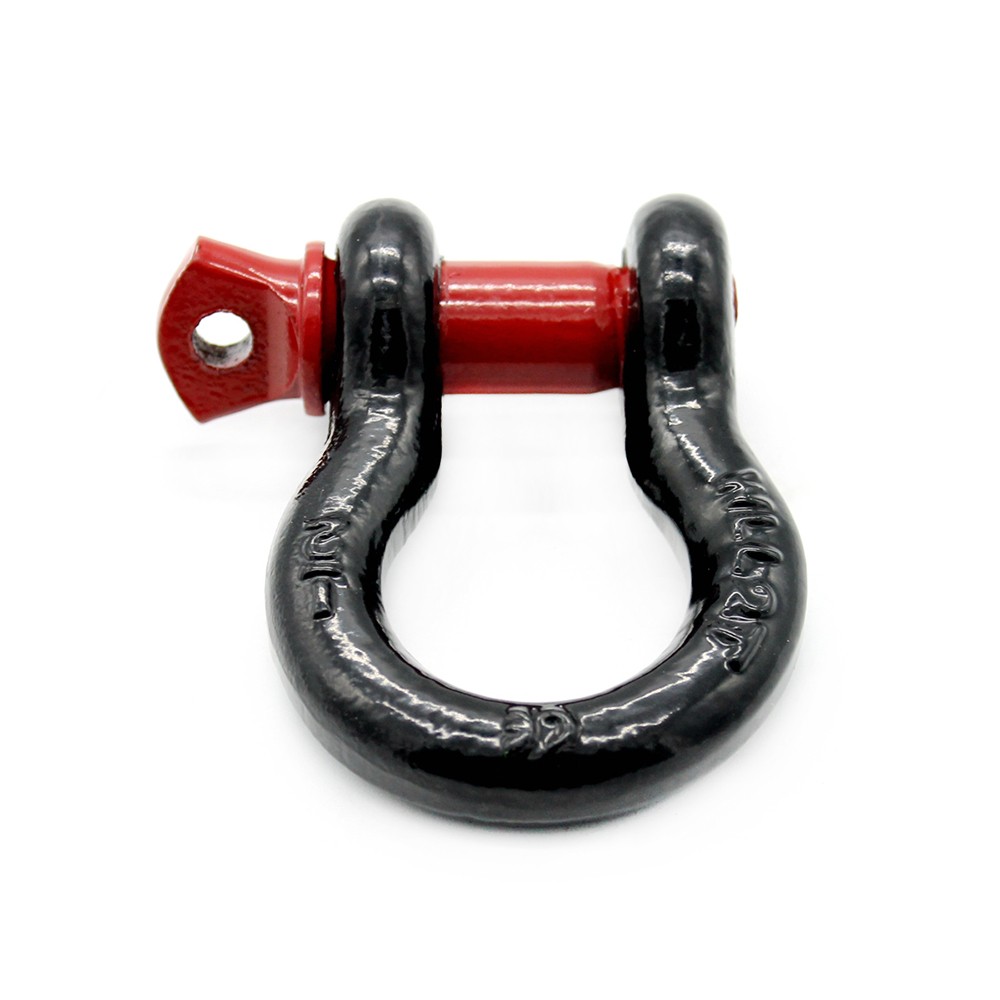 Tow Shackle D Ring Bow Shackle Isolator 2 Pack Towing Accessory for Off-road Vehicle