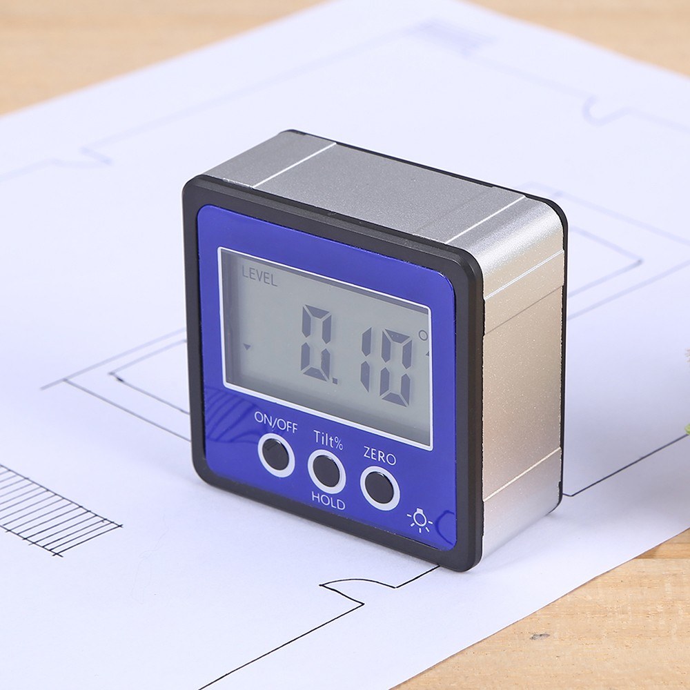 Horizontal Angle Meter Digital Protractor Inclinometer Electronic Level Box Magnetic Base