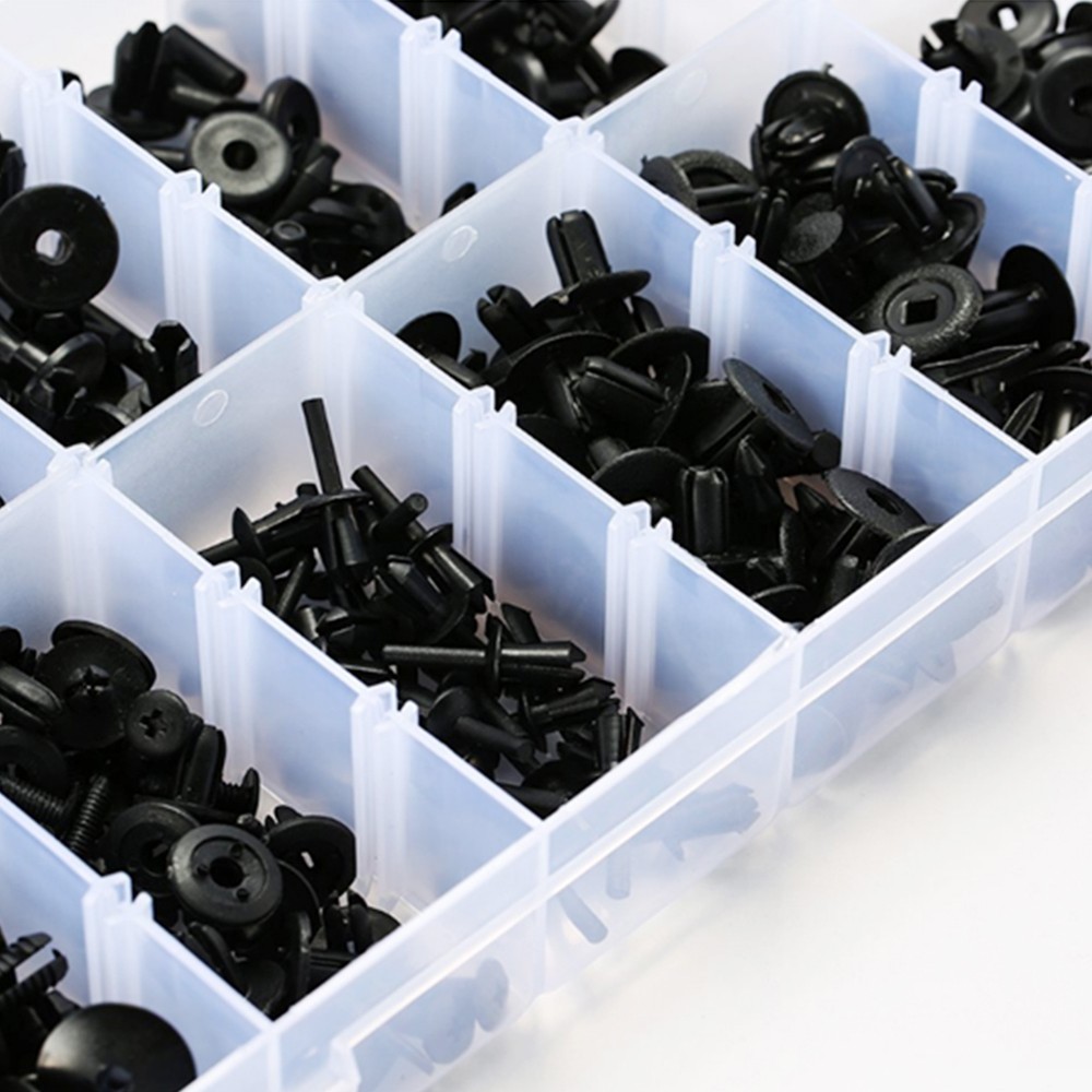 350PCS Auto Fastener Kit Car Universal Plastic Nylon Fixing Clip Rivet for BMW/Mazda/Volkswagen/Benz Door Panels Retainer Fender Liner