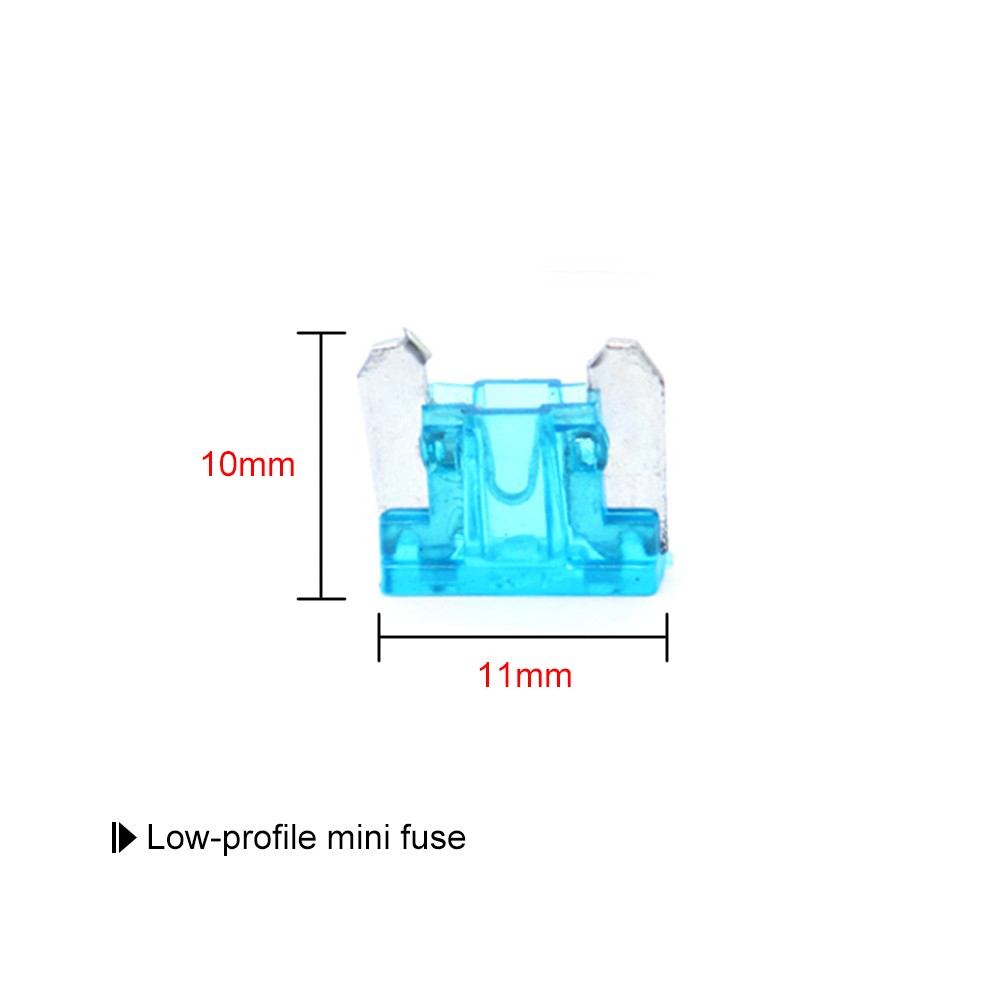 10Pcs 12V Car Add-a-circuit Low Profile Mini Fuse Tap Adapter Mini Blade Fuse Holder with 5Pcs 15A Fuses