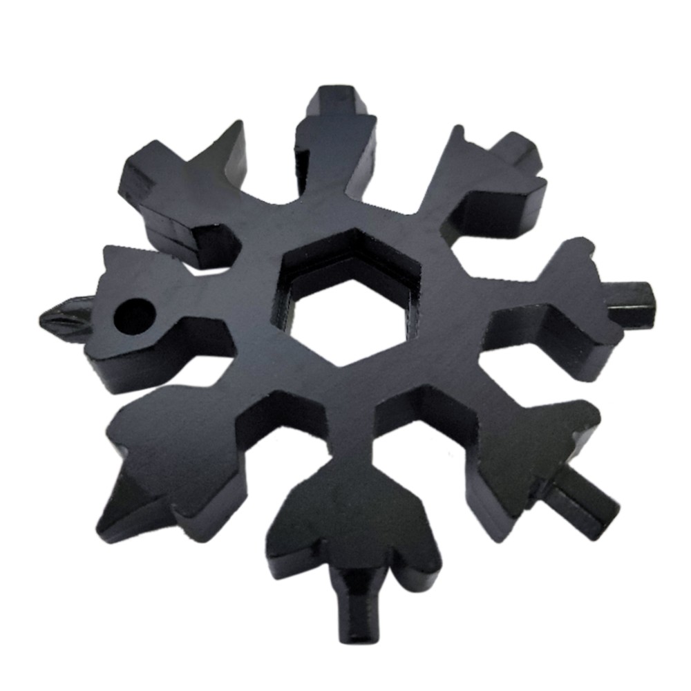 18 in 1 Multi-purpose Screwdriver Tool Snowflake Shaped Stainless Steel