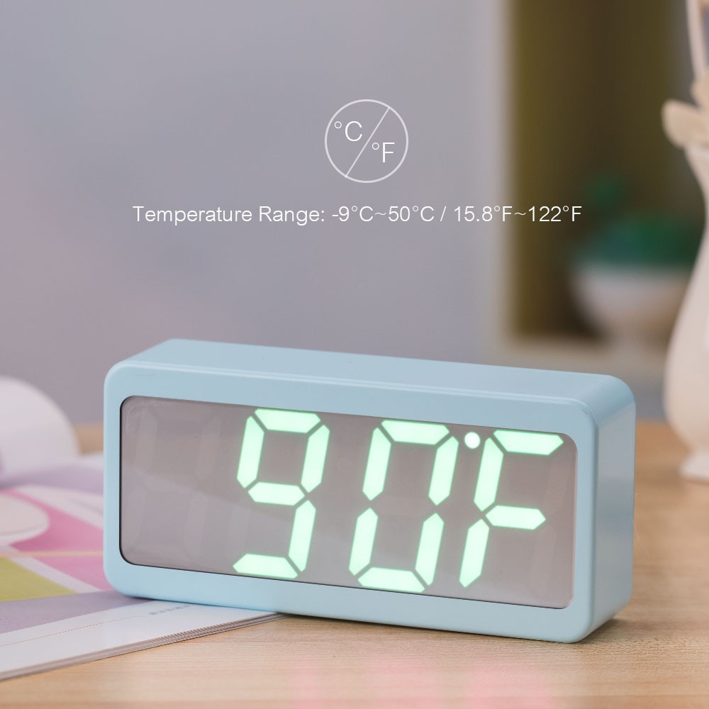 Wireless Digital Refrigerator Thermometer Audible Alarm Indoor Outdoor Thermometer with Sensor Freezer Thermometer Min/Max Temperature Record