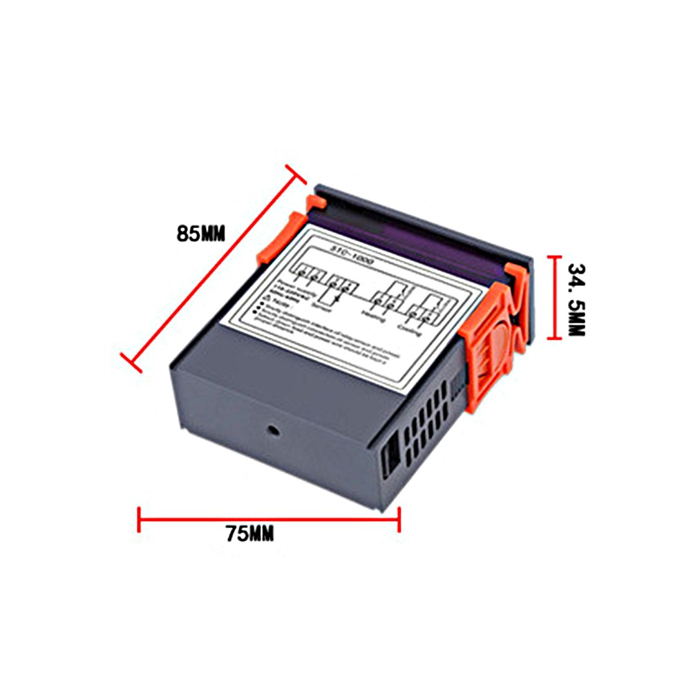 STC-3000 Digital Temperature Switch Controller Ã¢â€žÆ’ Ã¢â€žâ€° Display Heating Cooling Relay NTC Sensor Temp Control Thermostat for Freezer Fridge Hatching