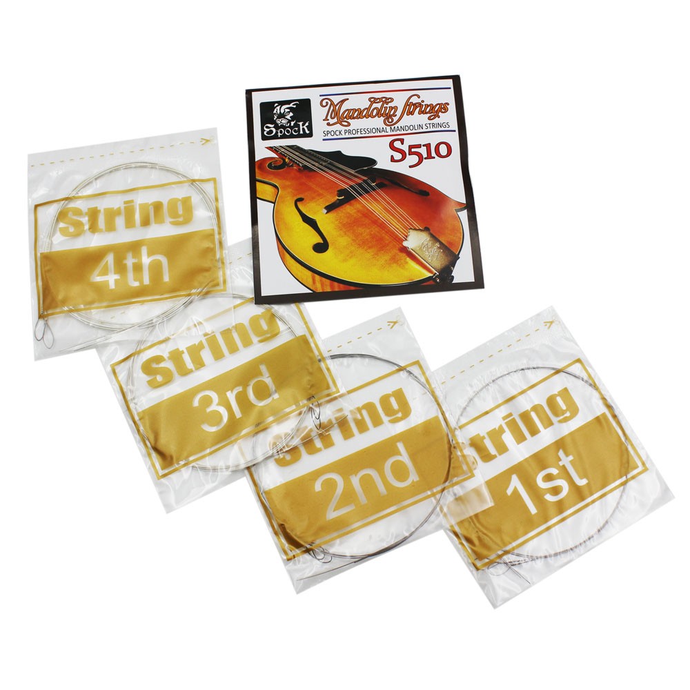 Spock S510 4pcs Mandolin String Stainless Steel Exquisite Stringed Musical Instrument