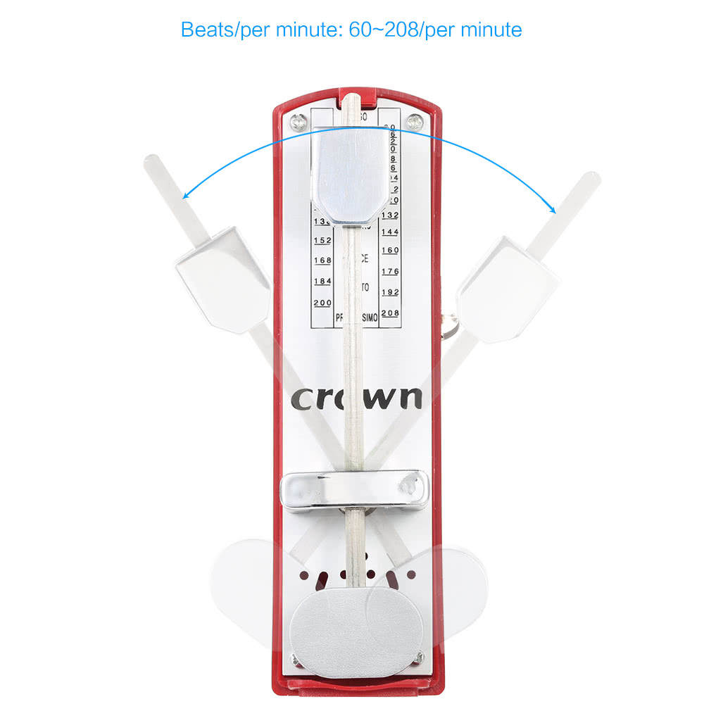 Portable Mini Mechanical Metronome Universal Metronome 11cm Height for Piano Guitar Violin Ukulele Chinese Zither Music Instrument