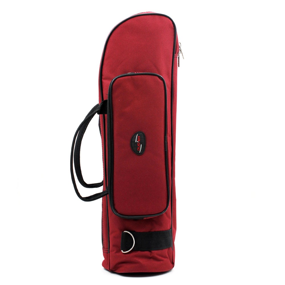 600D Water-resistant Trumpet Gig Bag Oxford Cloth Adjustable Single Shoulder Strap Pocket 5mm Cotton Padded