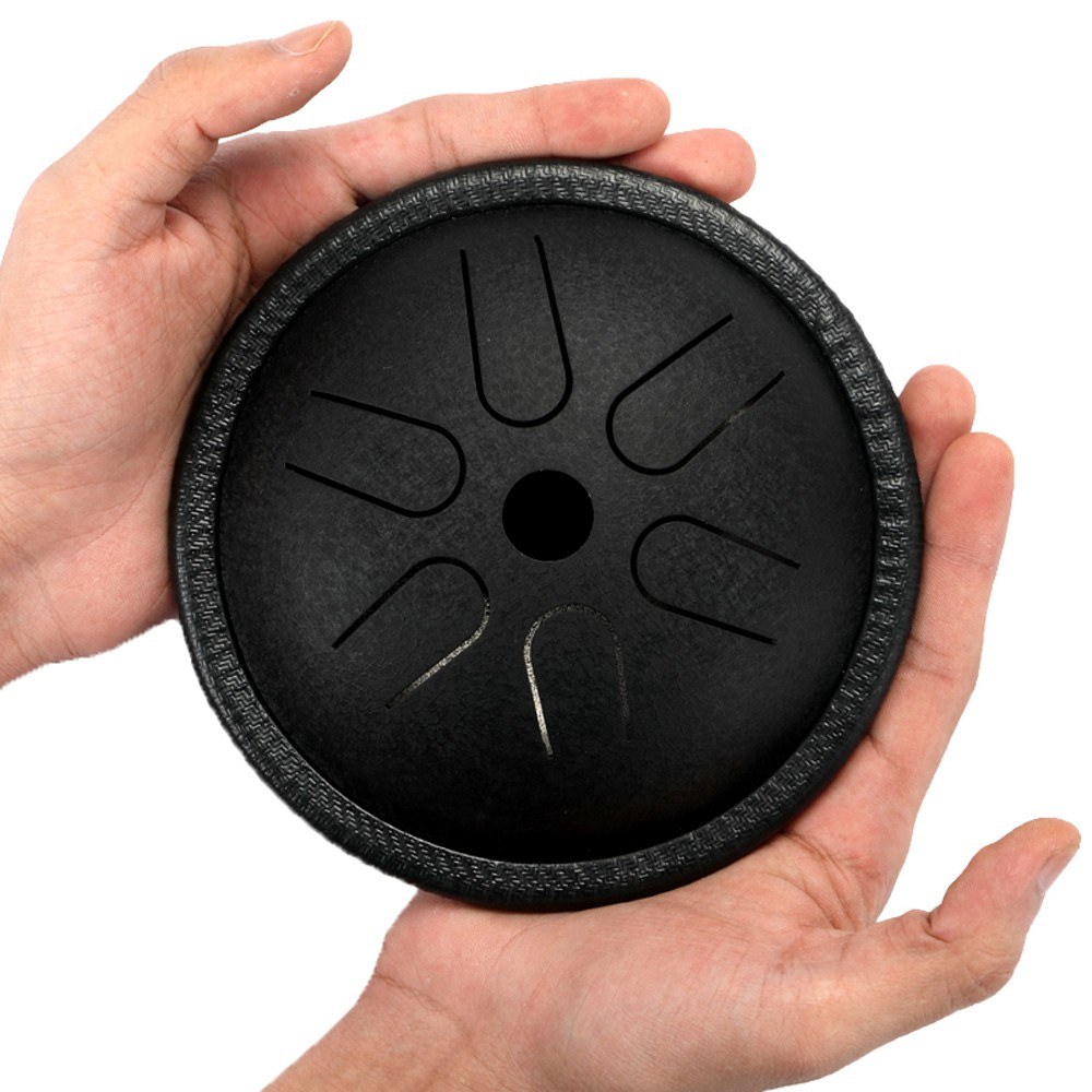 5.5 inch Portable Steel Tongue Drum Mini 6 Notes Hand Pan Drum Percussion Musical Instruments