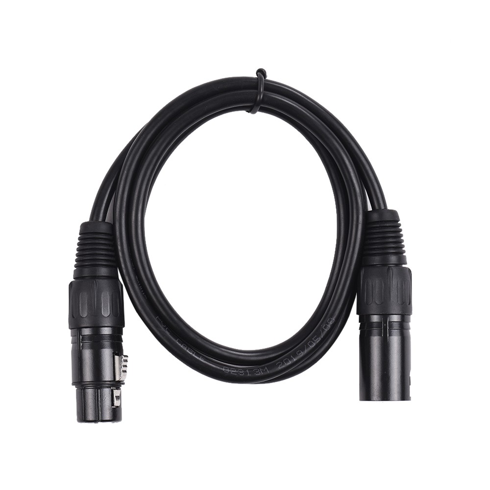 8pcs 3.3 feet/1 meters DMX Stage Light Cable Wires with 3-Pin Signal XLR Male to Female Connection for Moving Head Light Par Light Spotlight