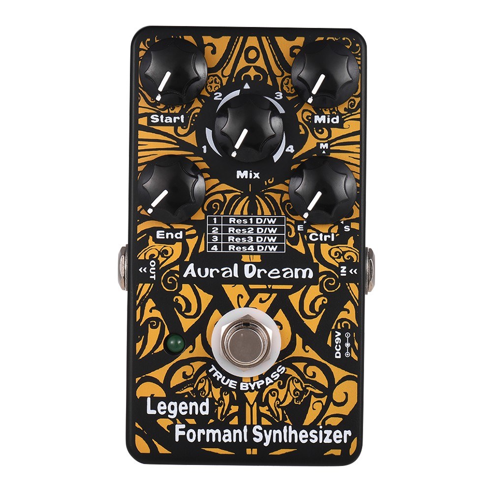 Legend Formant Synthesizer Guitar Effect Pedal 4 Resonance Modes Aluminum Alloy Shell True Bypass