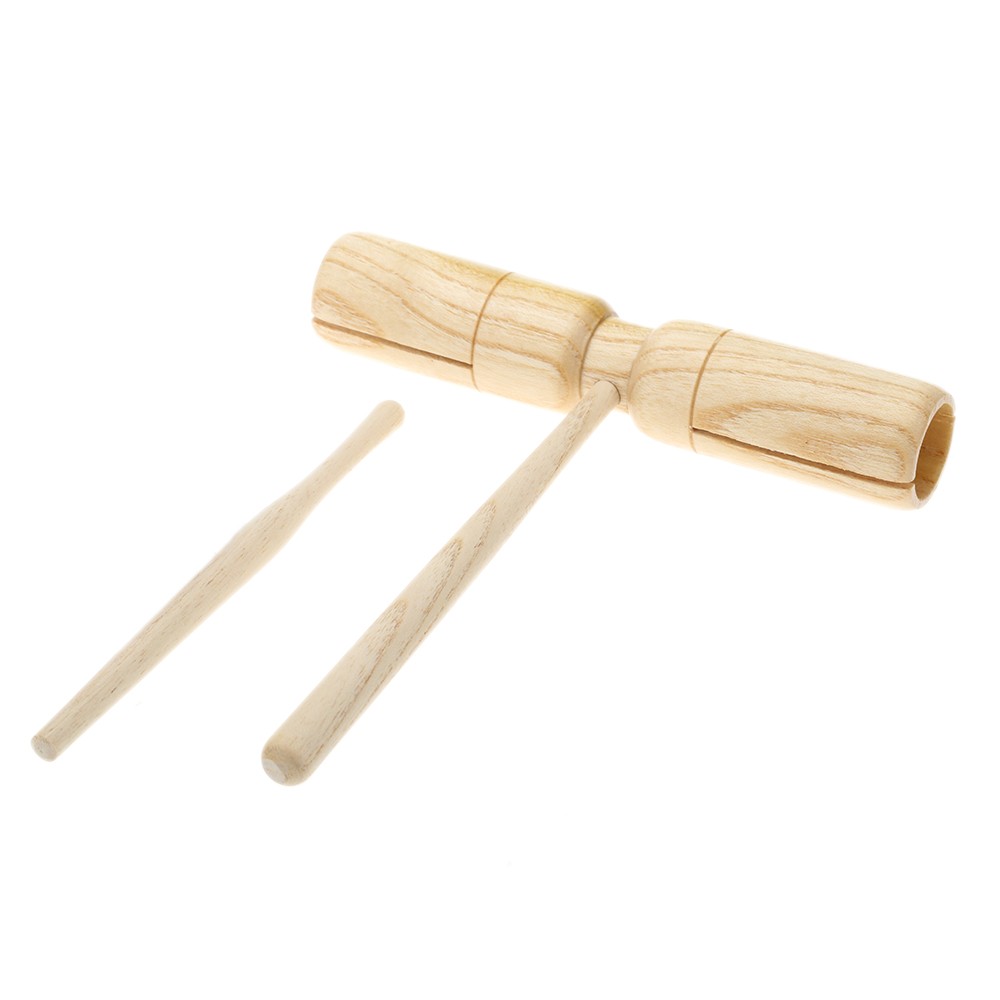 Little Wooden Crow Sounder Two Tone Exquisite Kid Children Musical Toy Percussion Instrument