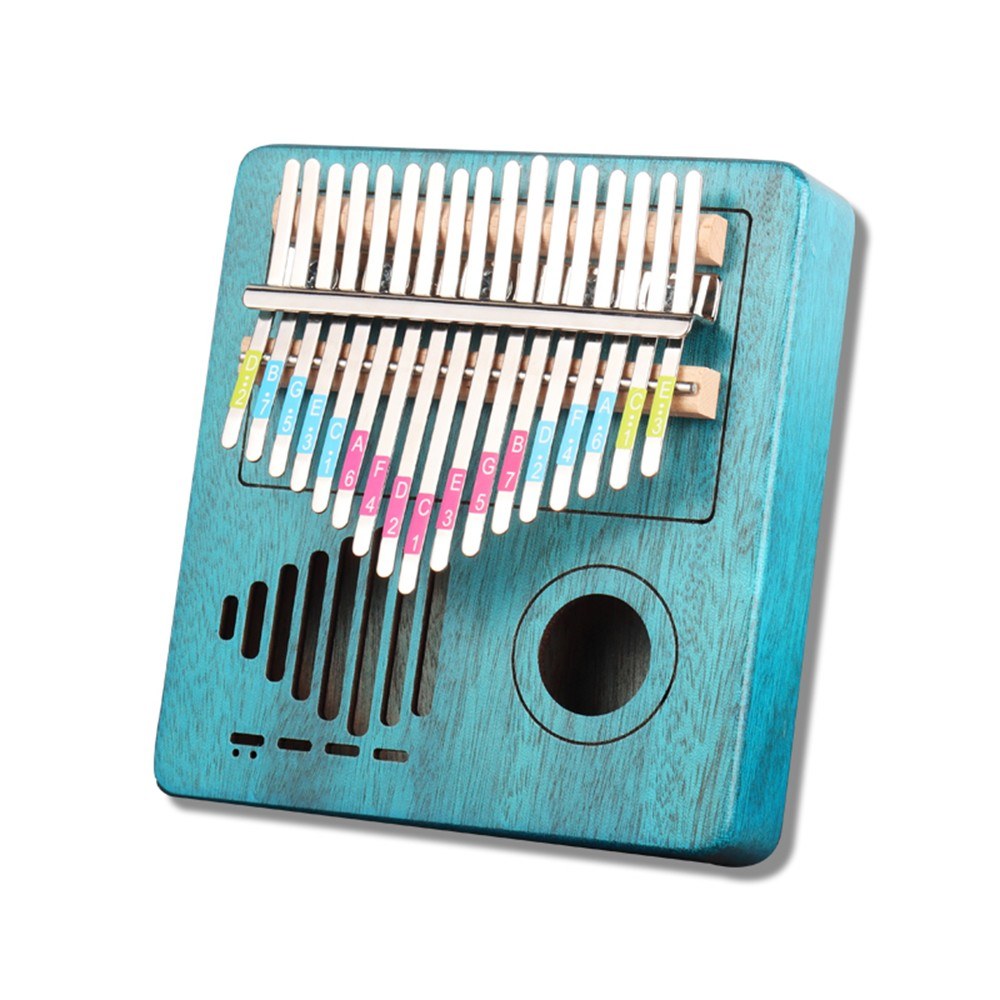 17-Key Compact Size Wooden Acoustic Thumb Piano Kalimba Mbira Hollow-out Design Exquisite Workmanship for Beginners