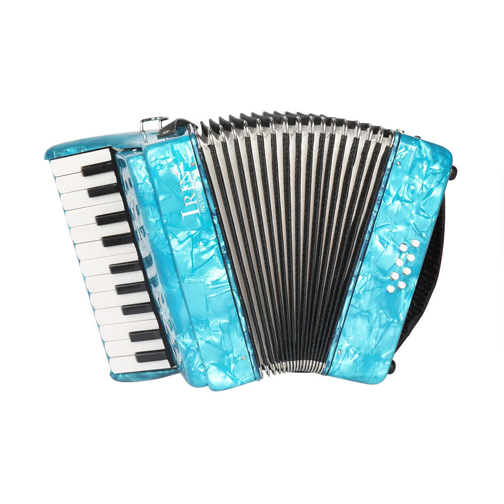 22-Key 8 Bass Piano Accordion with Straps Gloves Cleaning Cloth Educational Music Instrument for Students Beginners Childern