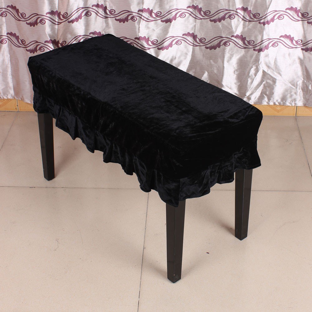 Piano Stool Chair Bench Cover Pleuche Decorated with Macrame 75 * 35cm for Piano Dual Seat Bench Universal Beautiful