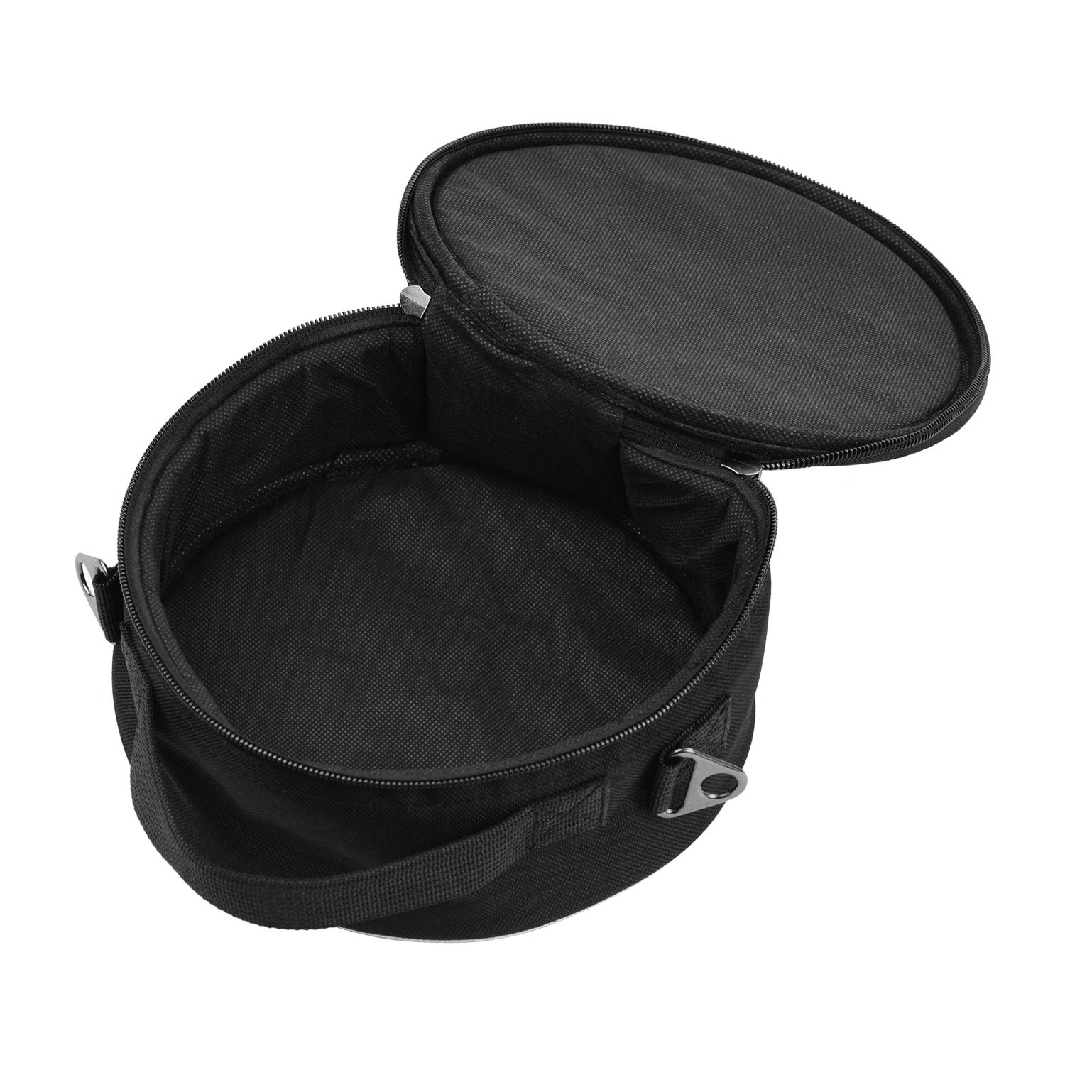 Portable Thumb Piano Soft Case Waterproof Fabric Circle Shape Kalimba Storage Bag Multi-Functional Round Gig Bag with Adjustable Strap for 10 Keys 17 Keys Kalimbas