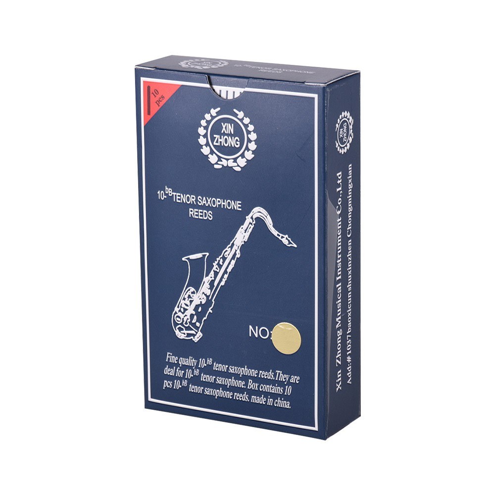 Normal Level 10-Bb Tenor Saxophone Sax Reeds Strength 2.0 for Beginners, 10pcs/ Box