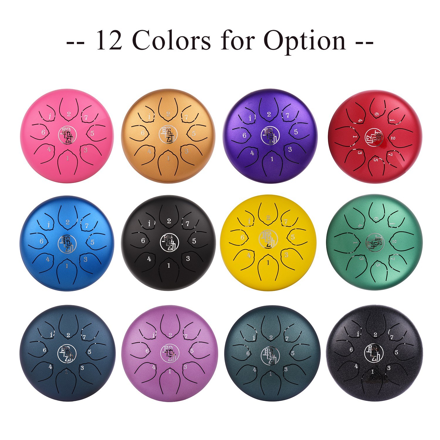 6 Inch Steel Tongue Drum Handpan Drum 8-Notes C-Key Percussion Instrument with Mallets Drum Bag Wiping Cloth for Musical Education Concert Mind Healing Yoga Meditation Purple