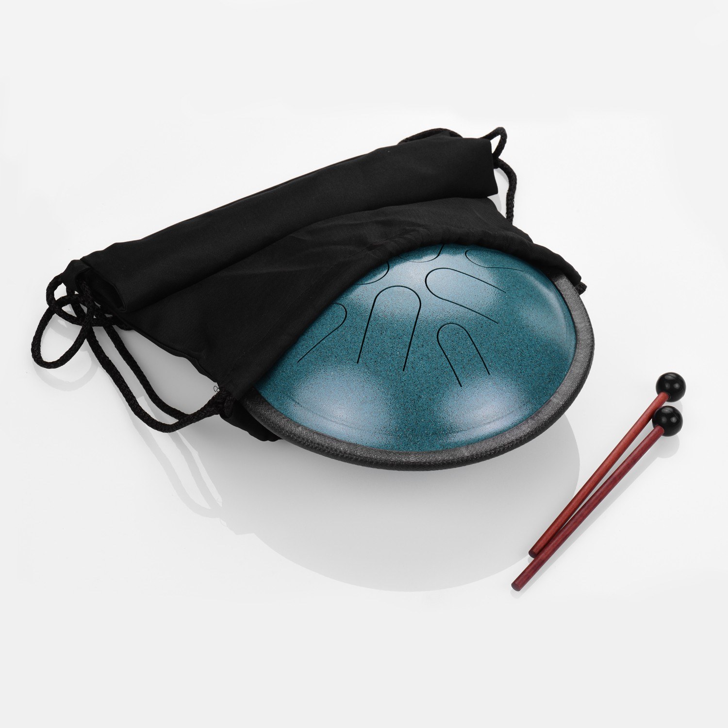 10 Inches Portable Steel Tongue Drum 8 Notes Handpan Drum Travel Drum Percussion Instrument with Mallets Carry Bag for Meditation Yoga Zazen