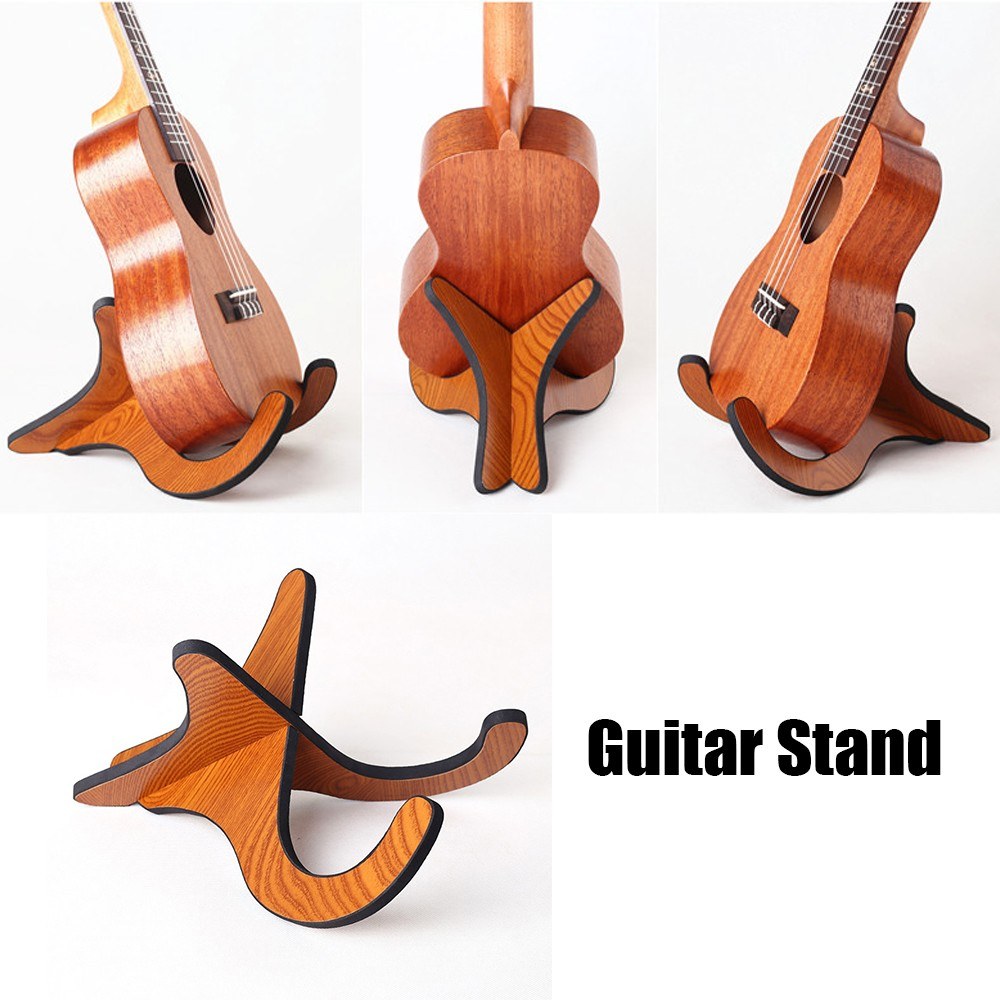 Portable Guitar Ukulele Violin Stand Hook Foldable Stand Bracket Holder for Guitars Christmas Gifts