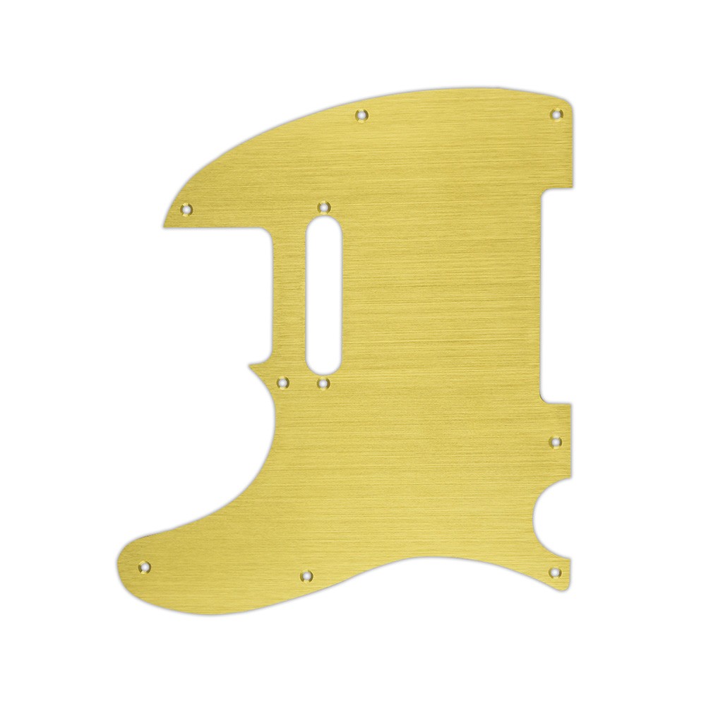 Left Handed Tele Guitar Pickguard for Telecaster Electric Guitars Aluminum Alloy Gold