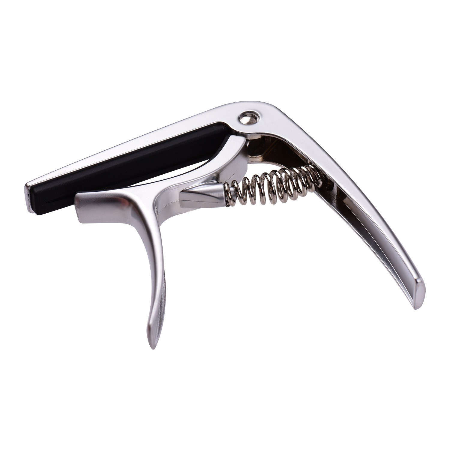 Portable Guitar Capo Zinc Alloy Capo Tone-Variation Clip Ergonomic Design for Classical Guitars Silver Color