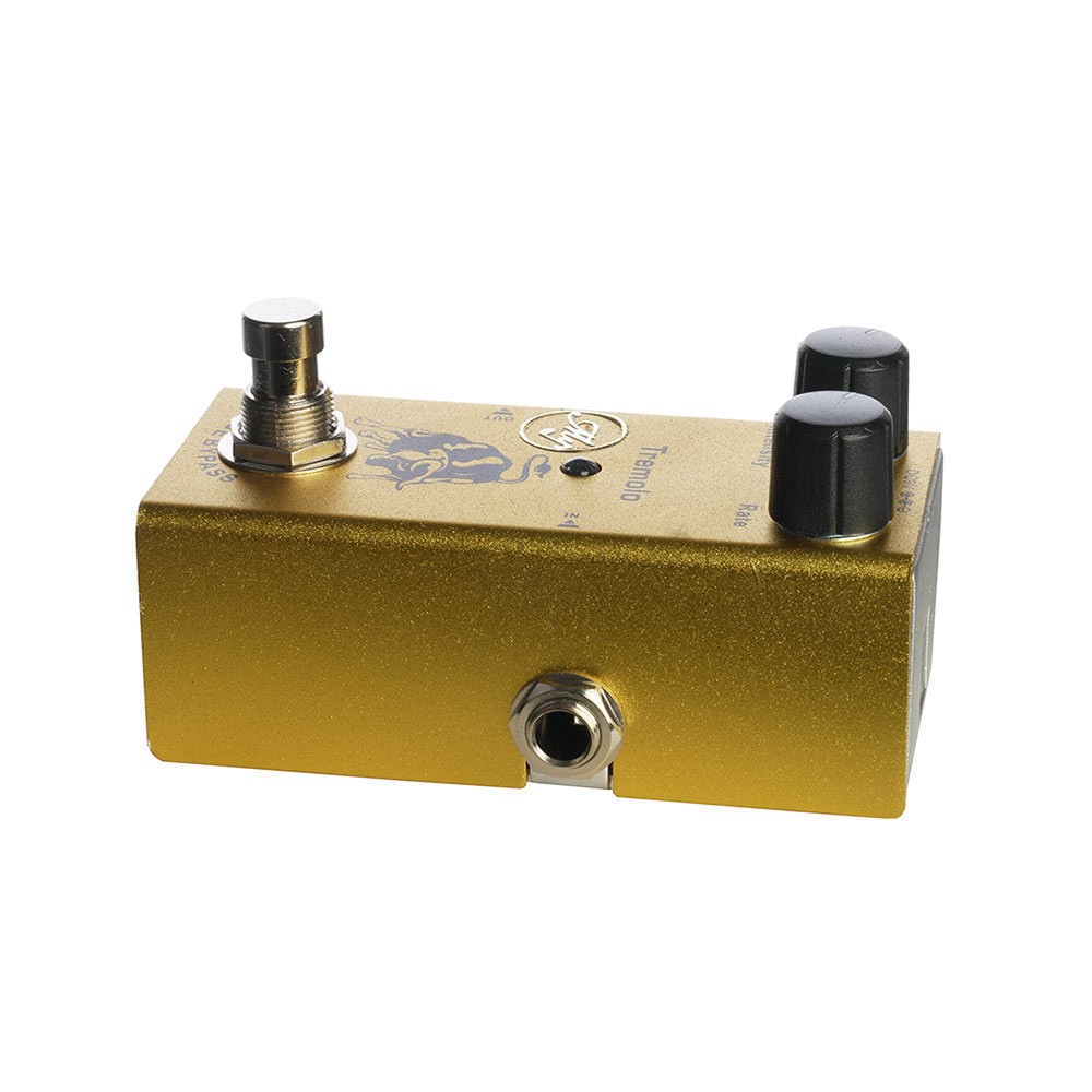 Tremolo Guitar Effect Pedal with ABS Control Knobs Mini Single Pedal for Electric Guitars DC 9V Yellow