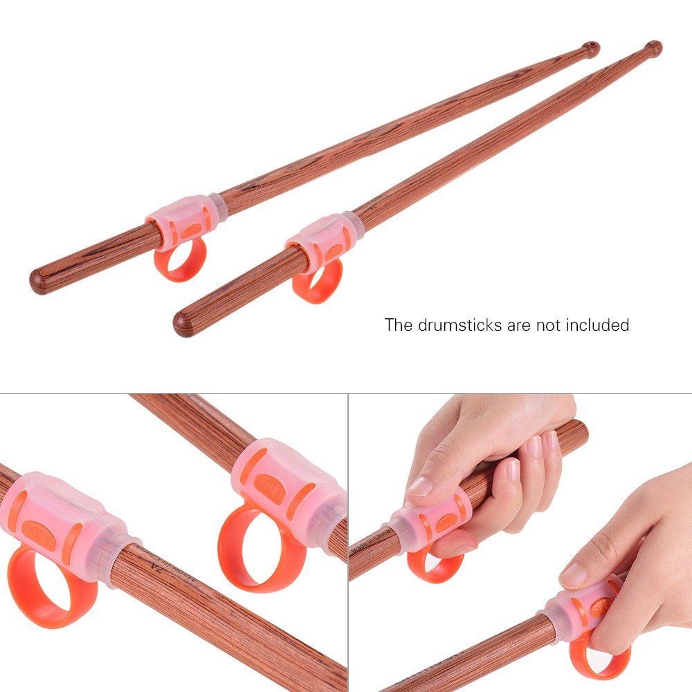 2pcs Drum Stick Control Clip ABS + Silicone Material Drumsticks Accessories for Drummer Beginner