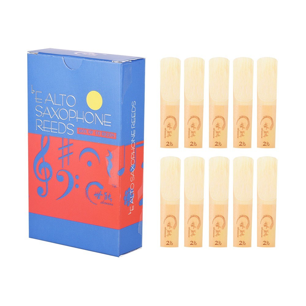 Professional Level Eb Alto Saxophone Sax Reeds Strength 2.0, 10pcs/ Box