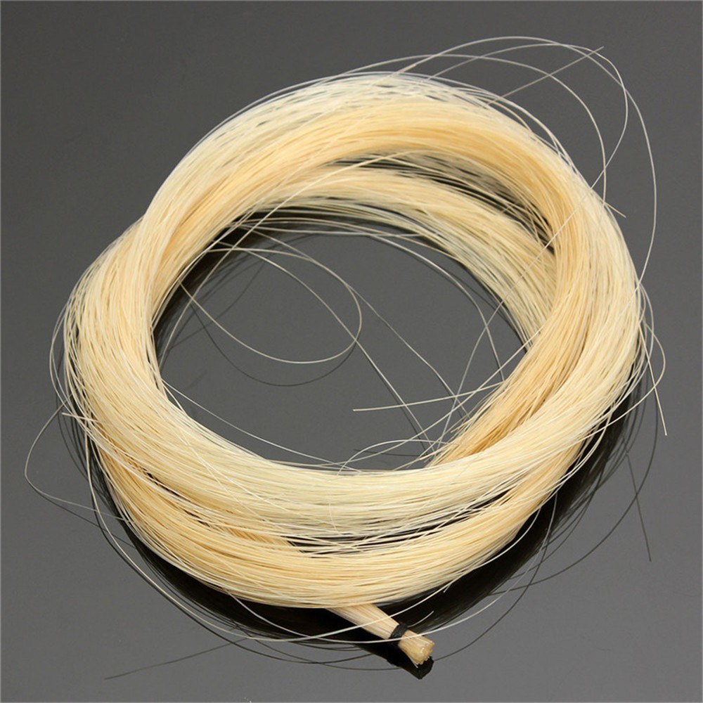 Professional Violin Bow Hair Made of Horsetail Suitable for Viola Cello and Bass Bows