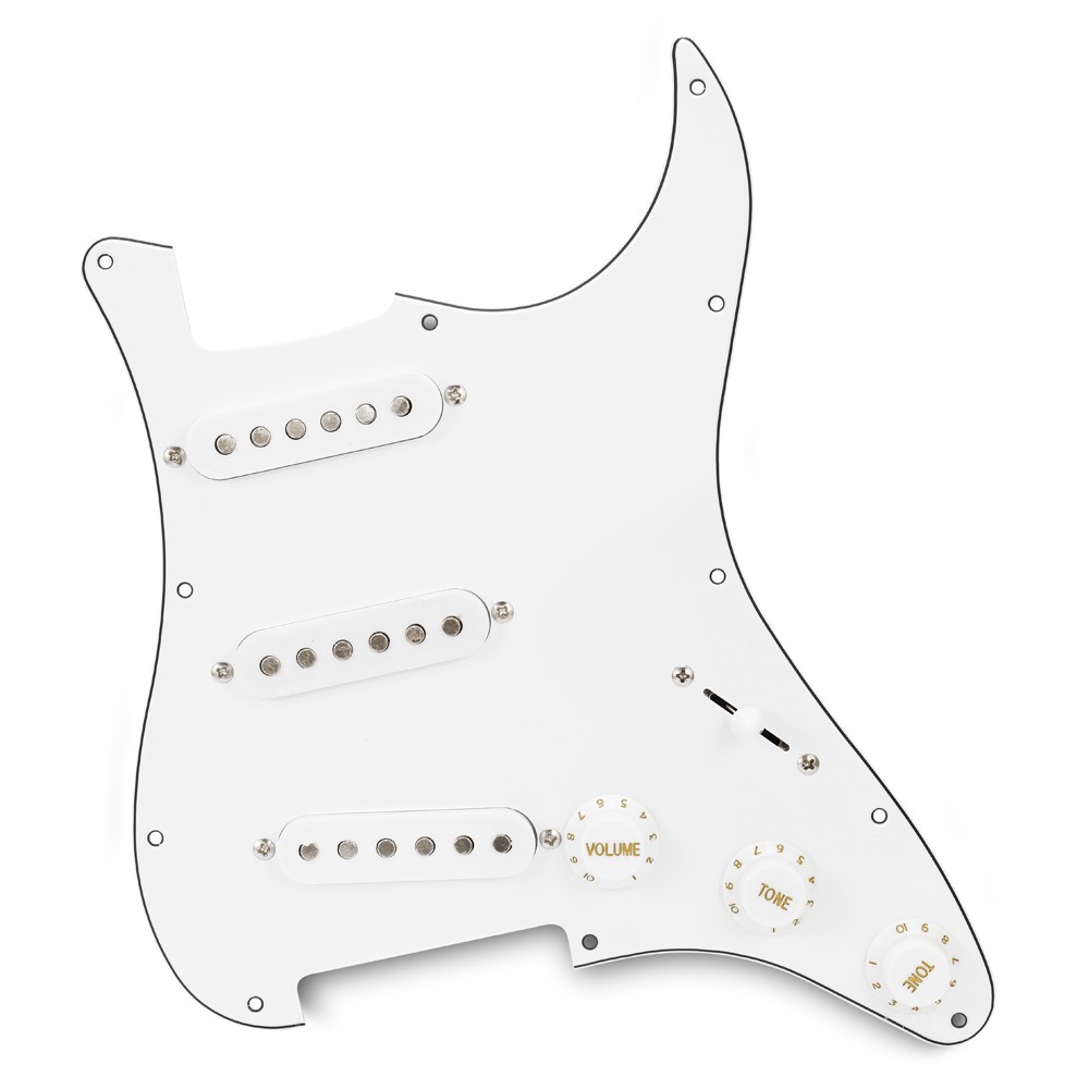 3-ply SSS Prewired Pickups Pickguard Scratch Plate for Electric Guitar Guitars Pick Guard