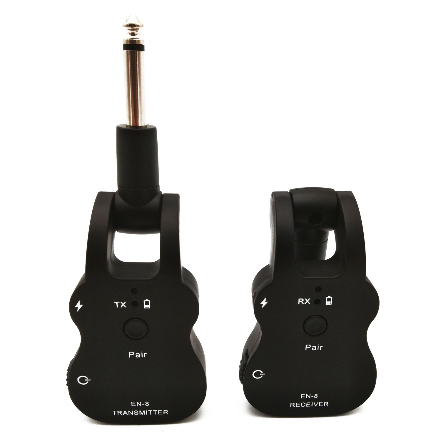 UHF Wireless Audio Transmitter Receiver System USB Rechargeable Pick Up for Electric Guitar Bass Musical Instrument Accessory