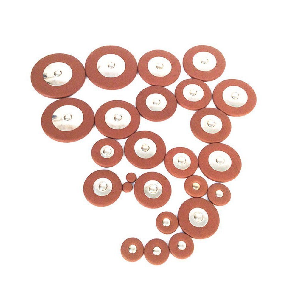 26pcs Sax Leather Pads Replacement Leather Pad for Alto Saxophone Sax Accessories Musical Instrument Accessory