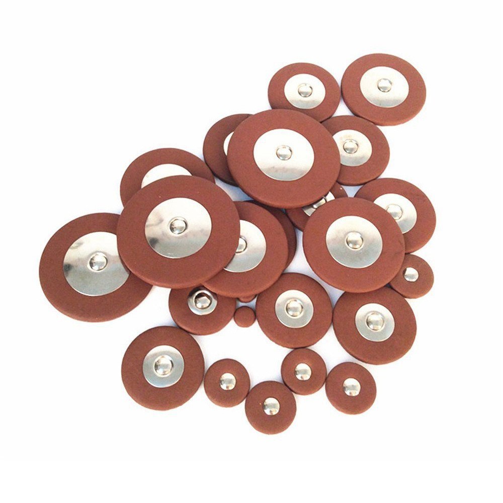 26pcs Sax Leather Pads Replacement Leather Pad for Alto Saxophone Sax Accessories Musical Instrument Accessory