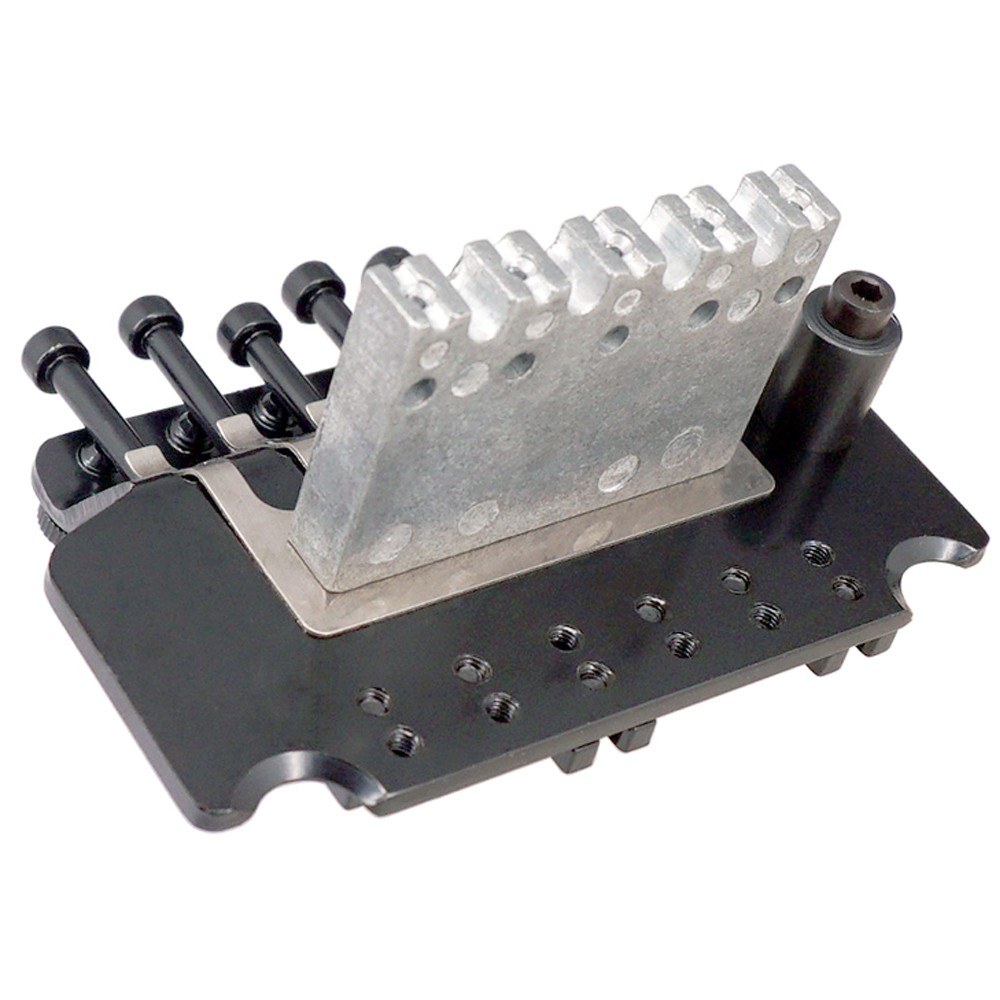 6 String Double Roll Tailpiece Saddle Tremolo Bridge System for Electric Guitar Replacement