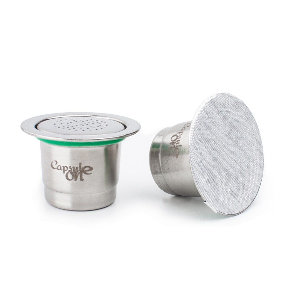 Two Usages Stainless Steel Fillable Coffee Capsules Reusable Coffee Capsule Cup Filter Compatible with  Coffee Machine