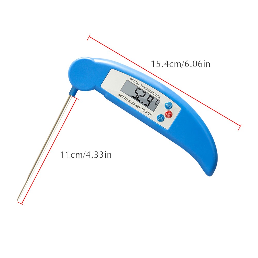 Thermometer Instant Read Digital Cooking Thermometer Ã¢â€žÆ’/Ã¢â€žâ€° Switch Candy Super Long Probe Kitchen BBQ Grill Smoker Meat Oil Milk Yogurt Temperature