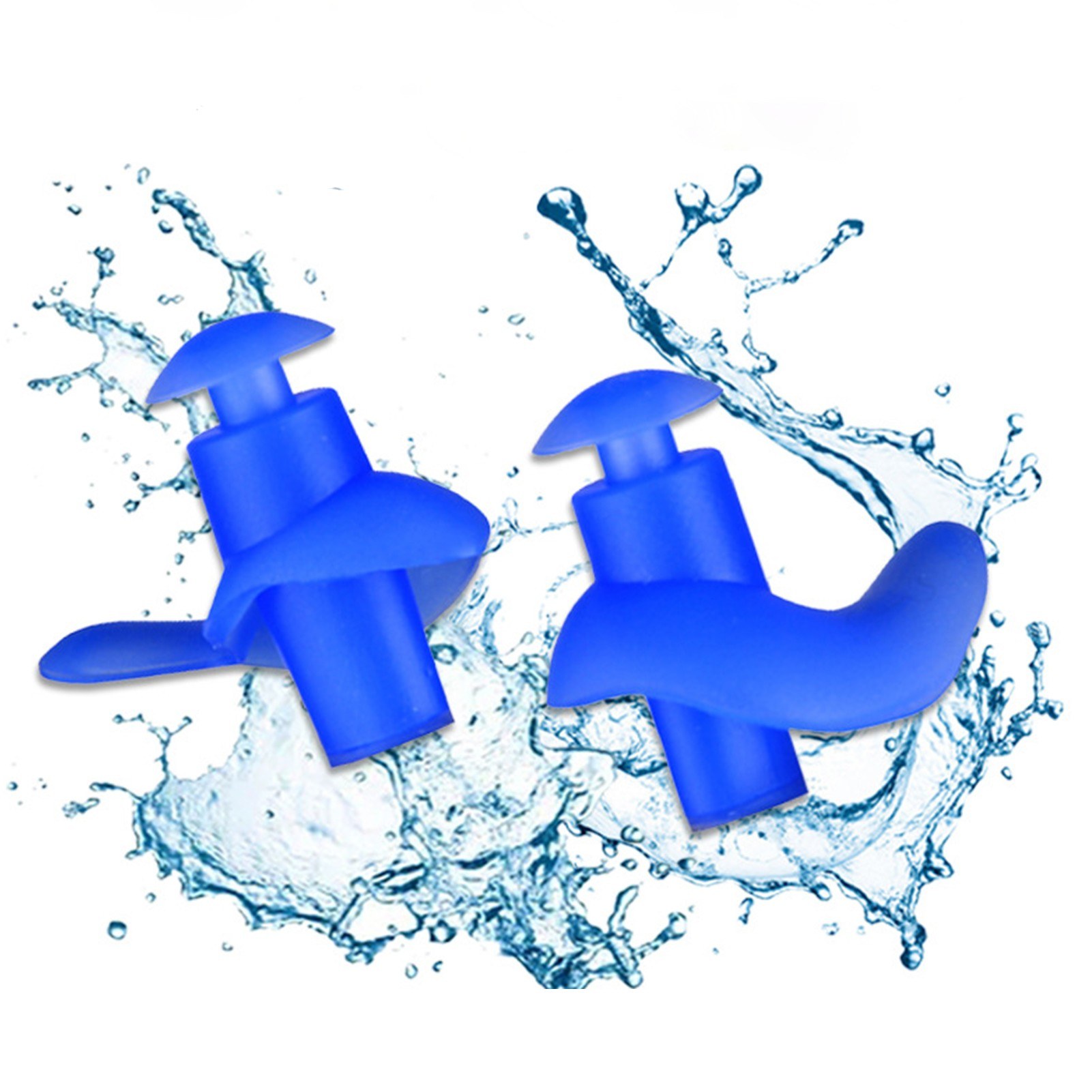 Swimming Ear Plugs Waterproof Reusable Silicone Swimming Ear Plugs Adults Swimming Ear Plugs for Showering Bathing Surfing Snorkeling