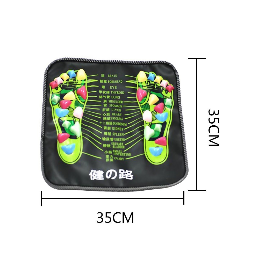 1pcs Reflexology Walk Stone Foot Leg Pain Relieve Relief Walk Massager Mat Acupressure Mat Pad Massageador