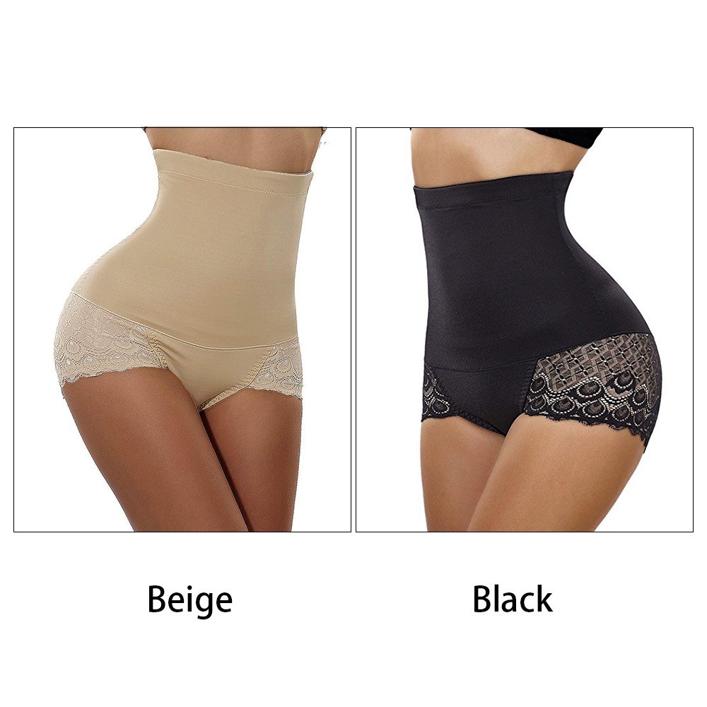 Women's Waist Trainers Lace Mesh Training Cinchers Buttock Lifting Panties Shaper Brief Seamless High Waists Beautiful Curves Underwear Tummy Control Corset S-3XL Optional