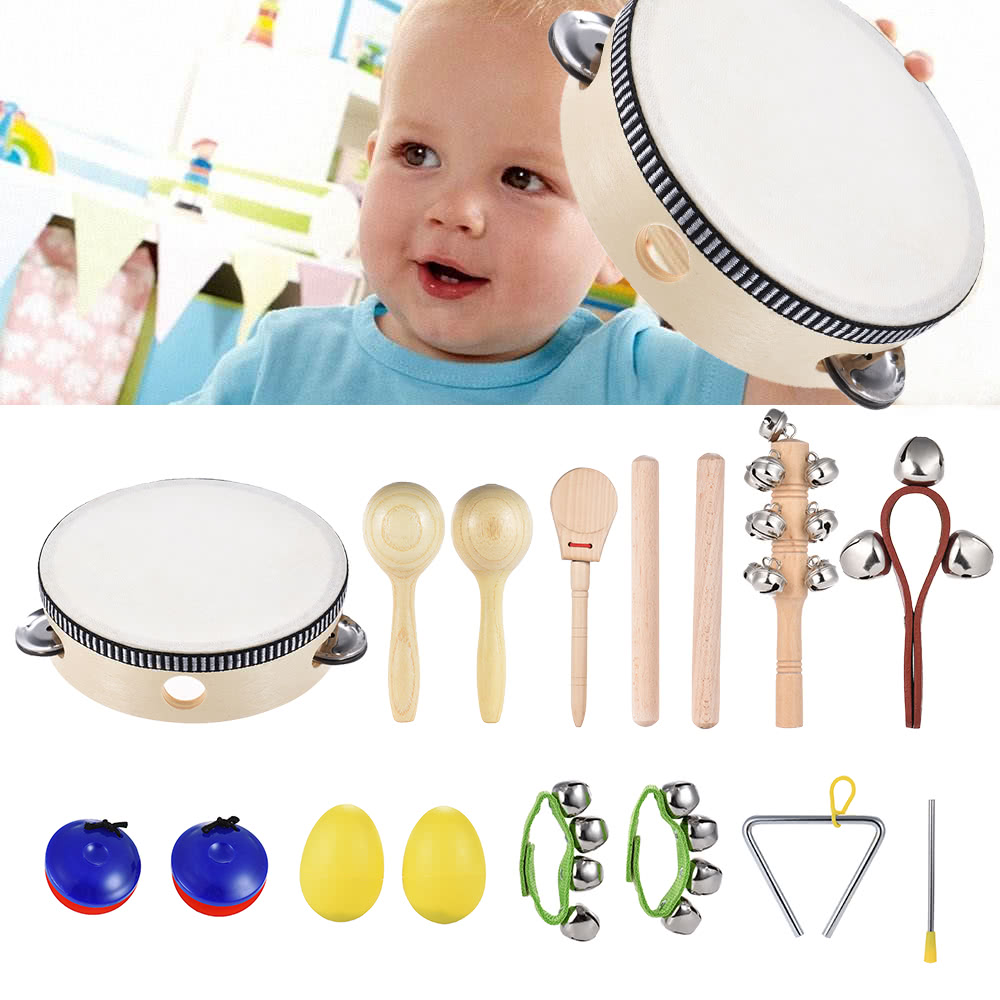 10pcs Musical Instruments Percussion Toy Rhythm