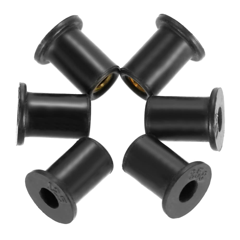 6pcs M4 / M5 / M6 Kayak Rubber Well Nuts Fastener