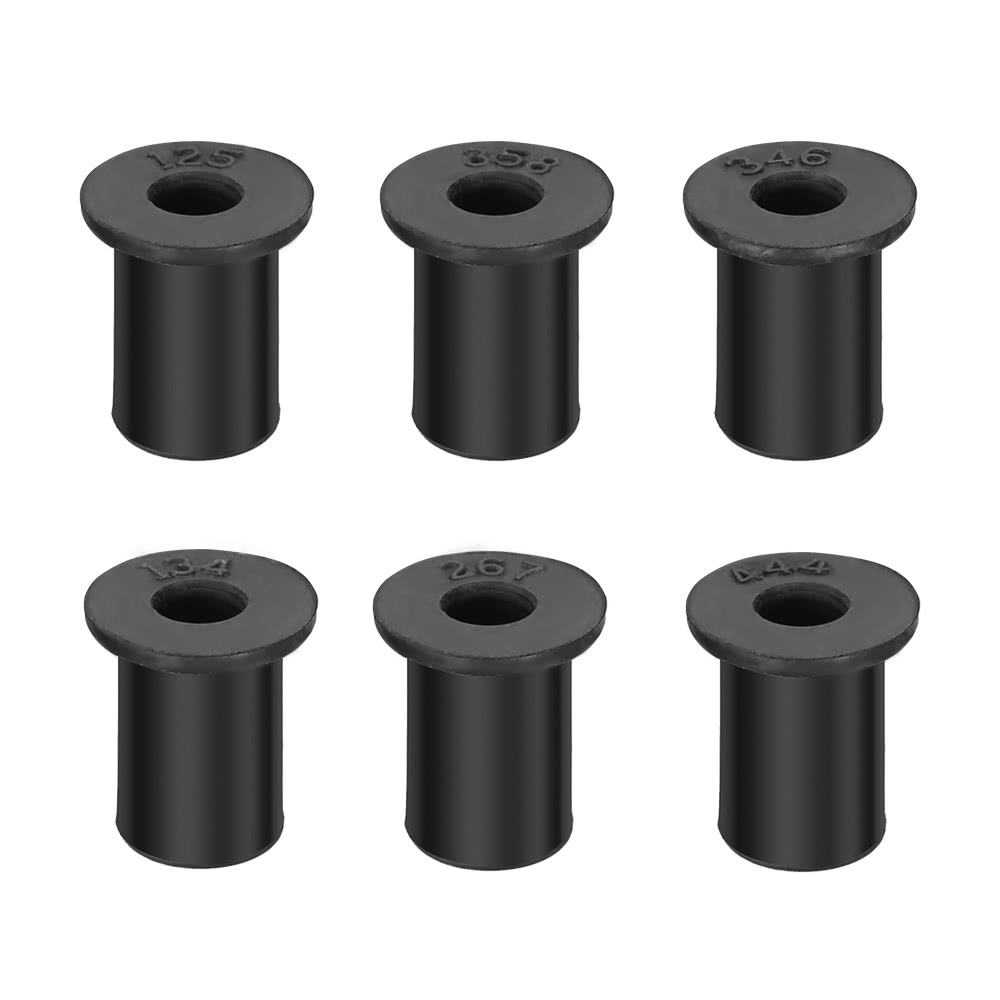 6pcs M4 / M5 / M6 Kayak Rubber Well Nuts Fastener