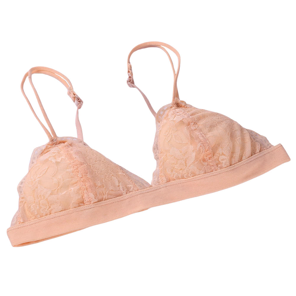 New Sexy Women Lace Gauze Bra Push Up 3/4 Cup