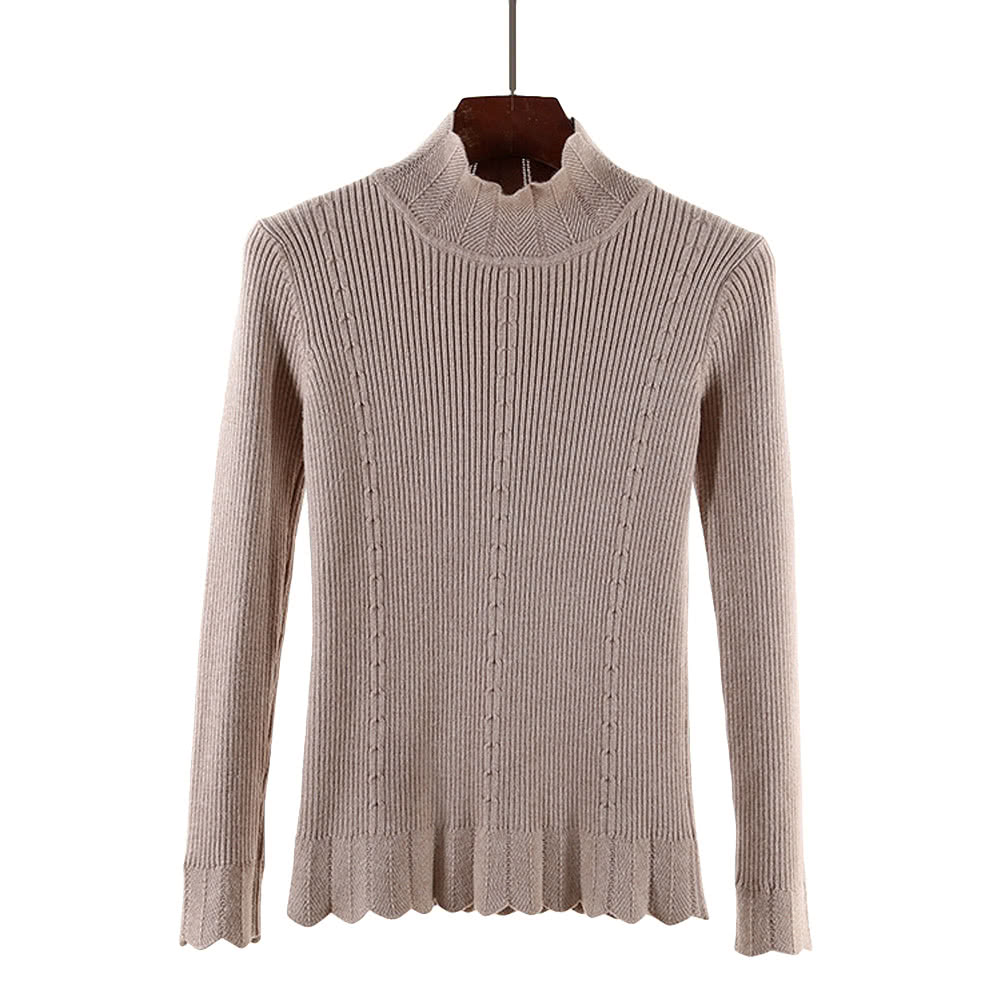 New Women Knit Sweater Pullover Jumper Turtleneck