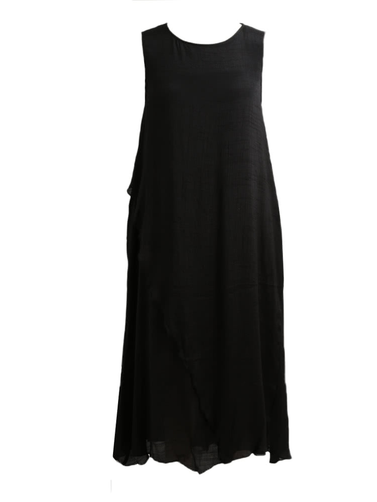 Women Summer Dress Sleeveless O Neck Long Maxi