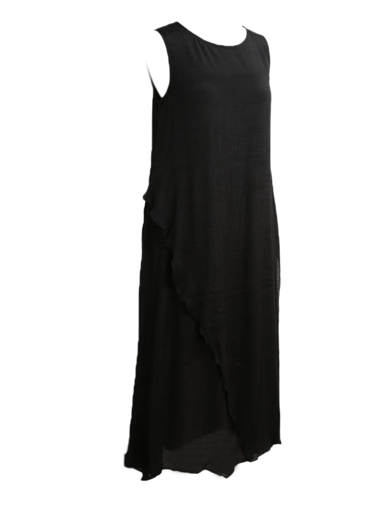 Women Summer Dress Sleeveless O Neck Long Maxi