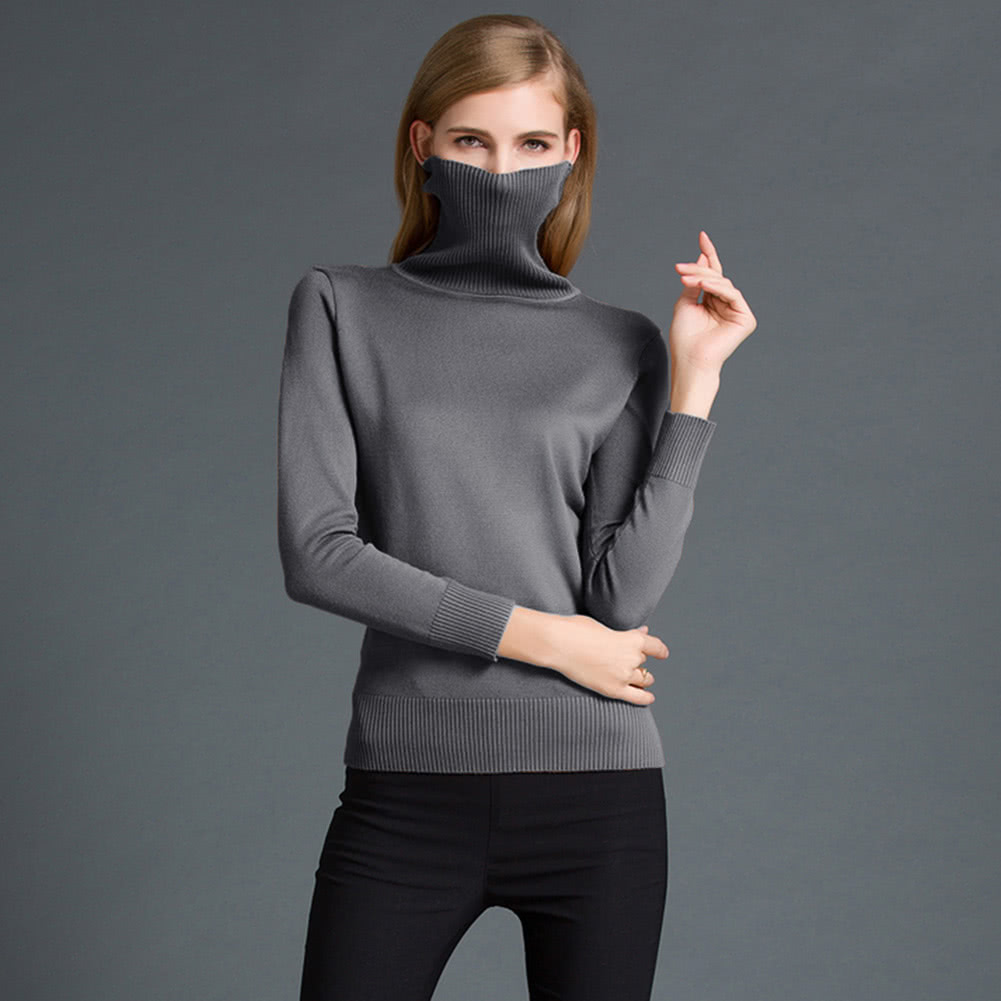 Fashion Winter Women Sweater Knitwear Turtle Neck