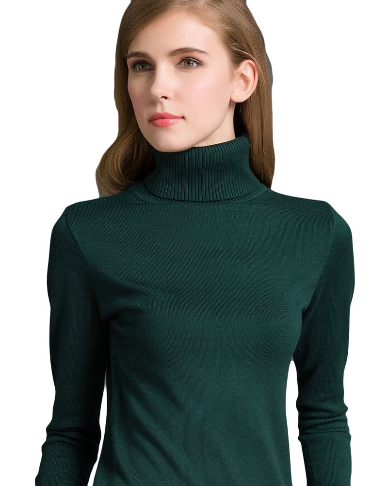 Fashion Winter Women Sweater Knitwear Turtle Neck