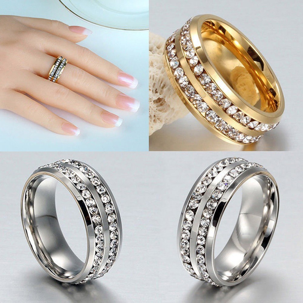 Healthcare Weight Loss Fat Burning Slimming Magnetic Ring Fully-Jewelled Health Care Finger Ring