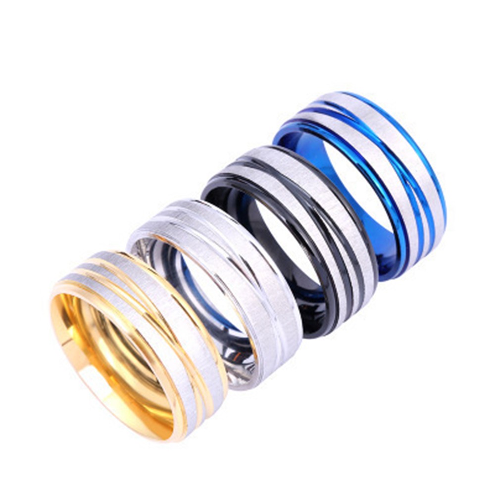 Simple Stainless Steel Medical Weight Loss Ring Fashion Magnetic Healthcare Finger Ring